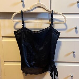 Guess Black Camisole with Lace Trim